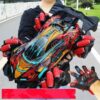 RC Car With Led Lights Music Glove Gesture Radio Remote Control Spray Stunt Car Electric Children Toys