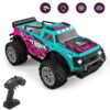 RC Car With LED Light 2WD Off-road Remote Control Climbing Vehicle Outdoor Cars Toy Gifts for Kids