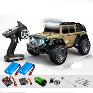 Rc Cars LED Headlights Off Road High Speed Brushless Motor Monster Truck Kids Toys Gift Boys