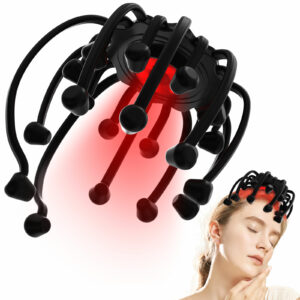 Electric Head Massager Octopus Massager Contracts Modes Scalp Massager  Long Contract Red Light Therapy Device