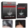 Black Hair Shampoo Fast Dye Grey White to Black Plant Essence Black Hair Color Dye Shampoo For Cover Gray White Beauty Health