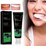 Bamboo Charcoal Black Toothpaste Deep Clean Mint Flavor Teeth Whitening Bad Breath Stains Care Beauty Health