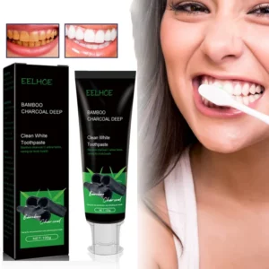 Bamboo Charcoal Black Toothpaste Deep Clean Mint Flavor Teeth Whitening Bad Breath Stains Care Beauty Health