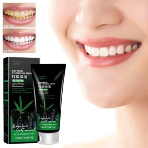 Bamboo Charcoal Black Toothpaste Deep Clean Mint Breath Stains Maquiagem Teeth Whitening Health Flavor Beauty Care