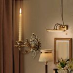 Wall Candlestick Holder Wall Mounted Candle Holder Antique Ornament,Metal Candleholder for Party,Bar,Yard Dining Room Wedding