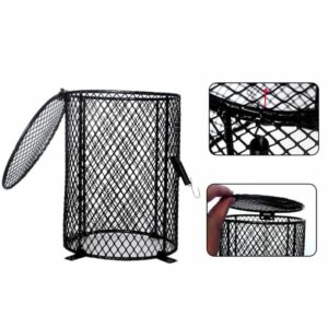 Reptile Heater Guard Heating Bulb Lamp Enclosure Cage Protector Metal Mesh Lamp Cover