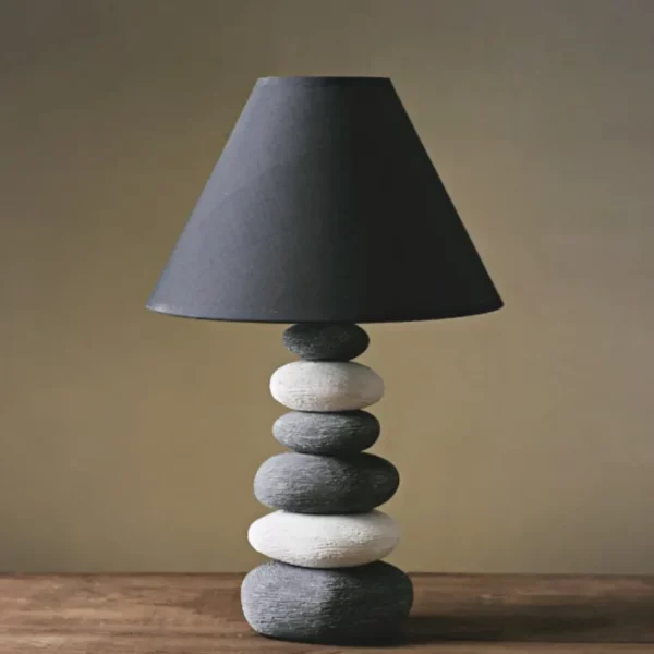 Stone ceramic table lamp living room table lamps for bedroom bedside table home decoration lighting porcelain lamp