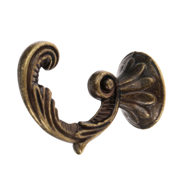 Vintage Bronze Single Hooks Antique Hooks Wall Hanger Hat Coat Clothes Bathroom Kitchen Hook Furniture Hardware w/Screw