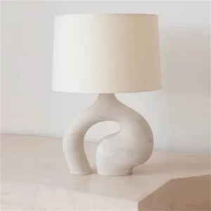 Creative Table Lamp in living room Nordic cloth art bedroom bedside study art designer model room table lamp