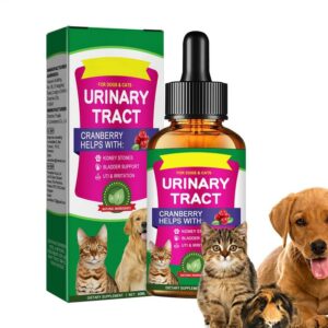 Pet UTI Powerful Cat Bladder Drops For Urinary Tract Care Multifunction Cranberry Dog Cat