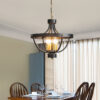 American Chandelier Industrial Retro Restaurant Ceiling Lamp Bedroom Dining Room Kitchen Bar Corridor Iron