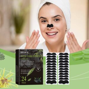 Bamboo Charcoal Nasal Strips Blackhead Remover Mask Deep Cleansing Facial Moisturizing Shrink Pores Nose Stickers Skin Care
