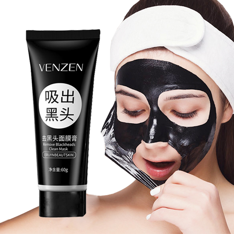 Blackhead Remover Black Mask Face Care Mud Acne Treatment Peel Off Nose Mask Pore Strip Oil Control Skin Care Peel Mask