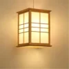 Wooden Pendant Lights Aisle Balcony Dining kitchen Homestay Celing Hanging Light Art Decoration