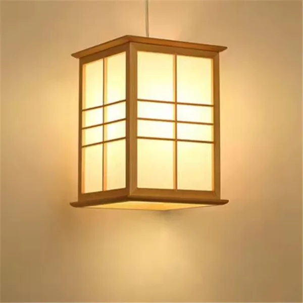 Wooden Pendant Lights Aisle Balcony Dining kitchen Homestay Celing Hanging Light Art Decoration