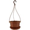 Plastic Planter Octagonal Hanging Basket Indoor And Outdoor Plastic Flower Pot Hanging Flowerpot Planting Flowers With Hook