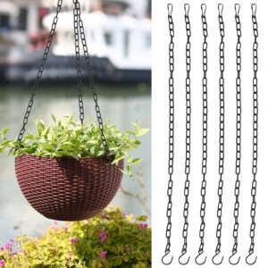 Garden Planter Hanging Chains Flower Pot Basket Replacement Iron Sling Chain With Hook