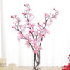 Artificial Plum Flower Silk Petals Spring Winter Garden Potted Plants Wedding Scene DIY Home Bouquet Decoration