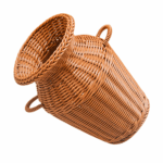 Rattan Vase Flower Arrangement Basket Home Decor Woven Hamper Storage Terrarium Creative Pot Decorate