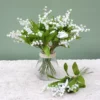 Artificial Flower Bellflower Lily Valley Flower Plastic Flower Home Soft Decoration Plant Wall Wedding Green Plant