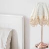 European Style Luxury Lampshade Cloth Fabrics Table Light Cover Dust Proof Lamp Shades Bedroom Living Room Home Desk Decorations