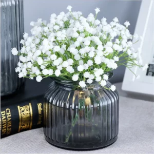 Artificial Gypsophila Flower Home Wedding Decor Bride Single Branch Plastic Flower Table Decoration Fake Bouquet