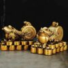 Pure Copper Golden Toad Ornaments Bring Abundant Wealth and Attract Wealth Three Legged Toad Home Decoration Gifts