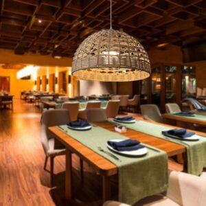 Rattan Lampshade Rattan Chandelier Lampshade Wicker Pendant Light Cover for Hotel