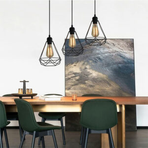 Nordic creative iron single head chandelier simple modern personality living bar table bedroom dining decoration Light Fixture