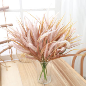Artificial Flowers Lavender Champagne Bouquet Autumn Home Wedding Christmas Decoration Indoor DIY Fake Flower Arrange Table
