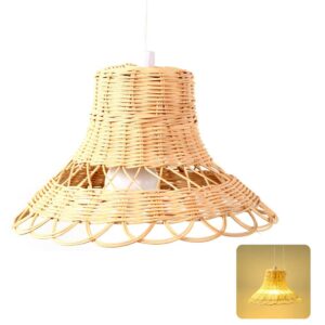 Rattan Lampshade Ceiling Lamp Covers Chandelier Light Shades Bedroom