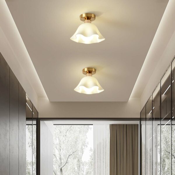 Table Lamp Shade Cover Elegant Retro Floor Lamps Flower Shape Floor Light Cover for Apartment Dorm Hotel Cafe Living Room