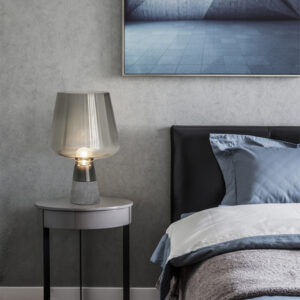 Cement Table Lamp Modern Glass Table Lamps For Living Room Bedroom Study Desk Decor Light Nordic Home Bedside Lamp
