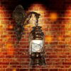 Vintage LED Wall Lamp Barn Lantern Retro Coal Oil Wall Light European Antique Style
