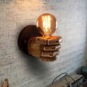 Vintage wood wall lamps  resin lamps for restaurants, studios, restaurants, bars, and cafes