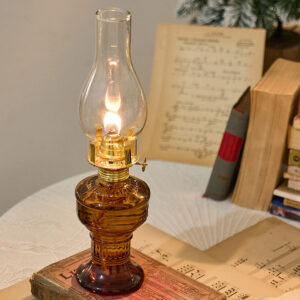 Glass Lampshade Kerosene Lamp Wicks Vintage Home Decor Lighting Desktop Decor