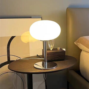 Table Lamp Medieval Cream Glass Lamp Living Room Bedroom Study Simple Atmosphere Retro Glass Standing Lamp Home Decor