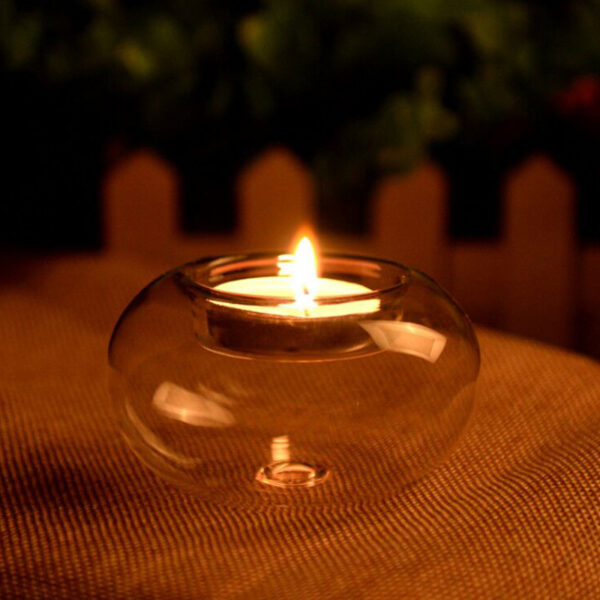 Transparent Crystal Glass Candle Holde Romantic Wedding Dinner Table Decor Candle Holder Candlestick Bar Party Home Decor