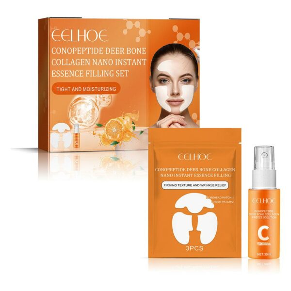 Collagen Anti-Wrinkle Serum Set Lighten Wrinkles Anti-aging Face Serum Patch Vitamin C Whitening Repair Firming Lift Skin Care
