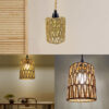 Bohemian Style Handwoven Home Decor Ceiling Lamp Woven Lampshade Rattan Lampshade Pendant Lamp