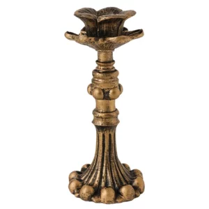 Antique Candlestick Resin Candle Accessory Retro Candle Holder French Candle Sconce Nostalgic Candlestick Home Decor