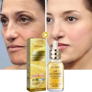 24K Gold Anti Aging Lifting Firming Fade Fine Lines Face Anti-wrinkle Essence Moisturizing Brighten Nourish Skin Care Product