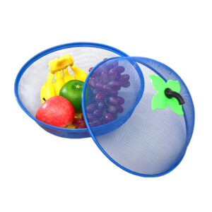 Fruit Basket Vegetable Washing Basin Tools Heavy Duty Metal Fine Mesh Portable Handle Table Food Cover Tent Kitchen Accessories