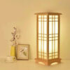 Floor lamp living room Japanese style bedroom reading led light Room decoration dining table Study Wooden lighting lamps