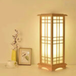 Floor lamp living room Japanese style bedroom reading led light Room decoration dining table Study Wooden lighting lamps