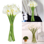 Artificial Calla Lily Flowers Table Decoration Flower Arrangement Hand Bouquet Wedding Decoration Fake Fowers Party Decor