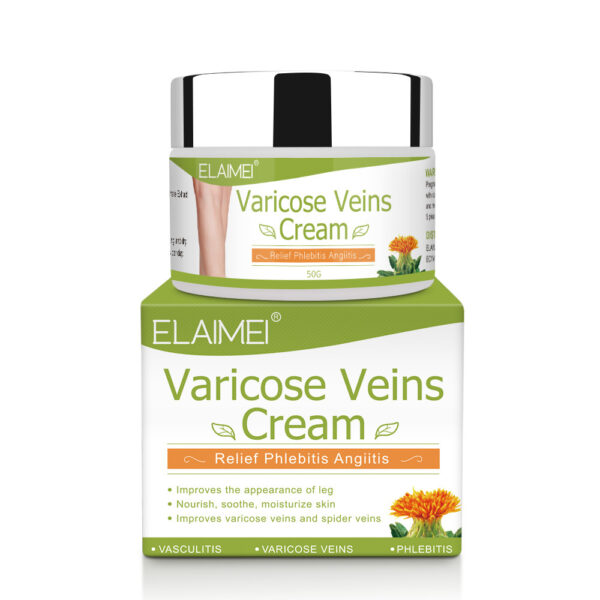 Relieve Pain Bulging Legs Red Blood Streak Repair Vein Cream Herbal Safflower Cream