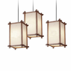 Loft Vintage Japanese Pendant Lamp Chinese Zen Corridor Bar Restaurant Southeast Asian Wood Pendant Lamp Villa Decorative Light