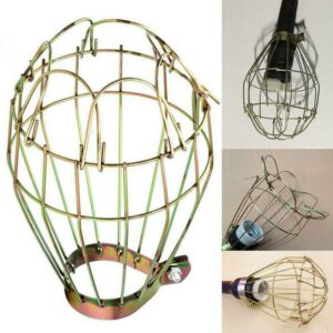 Metal Lamp Bulb Guard Clamp Vintage Light Cage Hanging Industrial Lamp Covers Pendant Decor for Home Bar