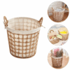 Laundry Basket Woven Office Wicker Laundry Office Foldable Laundry Basket Rattan Storage Cloth Dirty Clothes